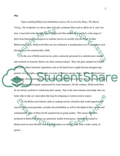 Comparison of Hollywood and Bollywood