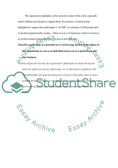 Alchol and beverages