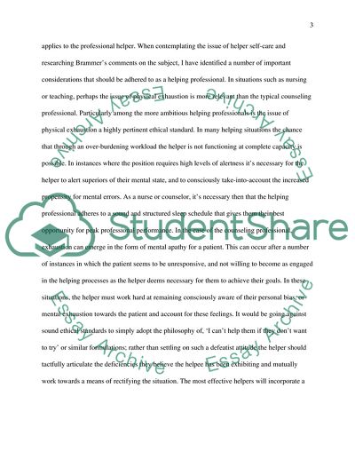 Helping Relationships