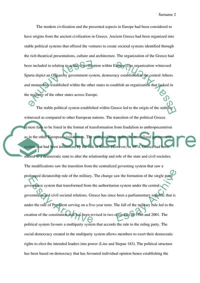 Background of Greece Political System