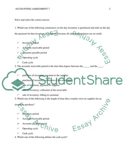 Commences on the Day Inventory