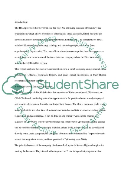 Learninmotion.com: Who Do We Have to Hire