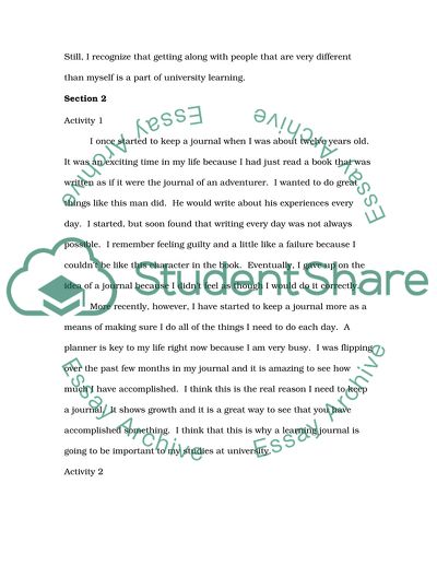 Learning Log Articles Critique