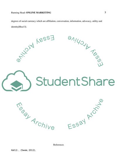 Online Marketing of Mobile Telephone Industry