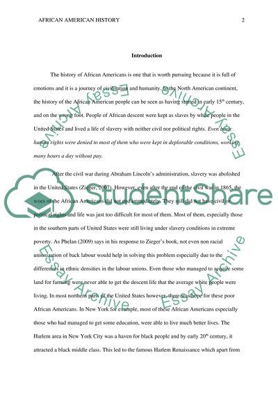 African American History:the Harlem Renaissance and the Black Power Era