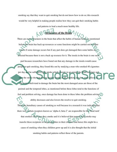 Brain Structure and Smoking