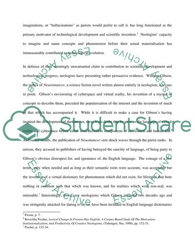 Neologisms in Films and Televison