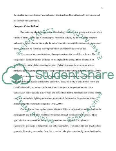 Crime In The Digital Sphere