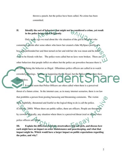 Reasons Why the Public Calls the Police in Situations not Involving Crime