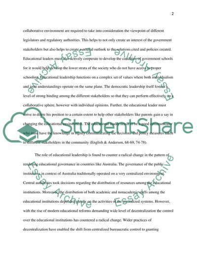 Leadership and the Art of Change Movement