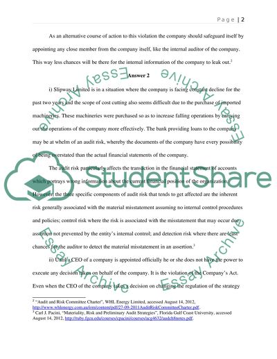 Audit Assistant of a Firm