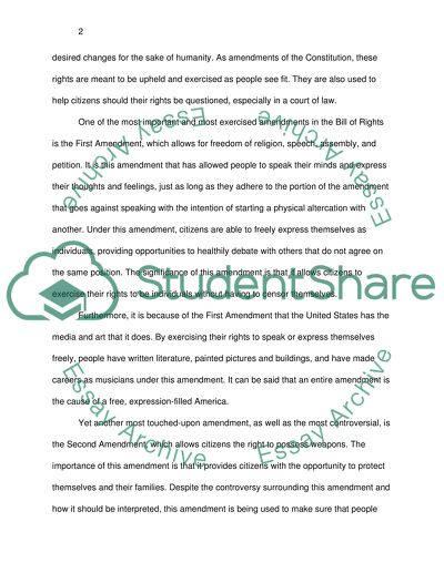 What are the three most important aspects or sections of the constitution