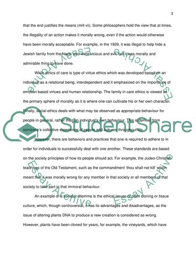 Eithics reflection paper