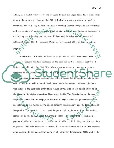 Major Law Questions in America