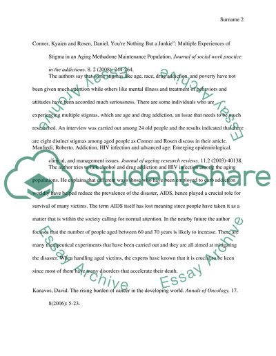 Aging and the Rising Issues of Addictions