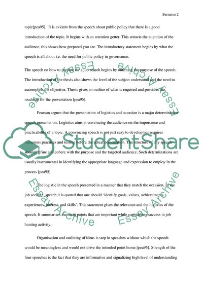 Analysis paper (speech)