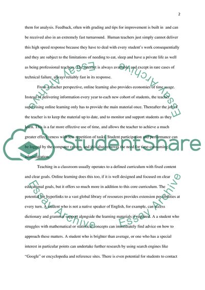 The Online Education as a Valuable Innovation