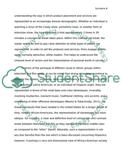 Racial Stereotypes in Television and Film Media