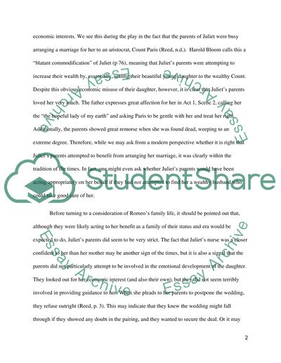 Romeo and Juliet Paper