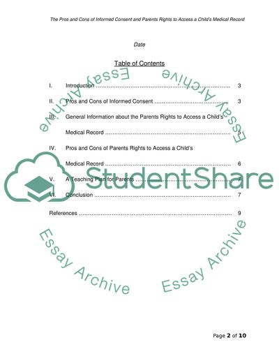The Pros and Cons of Informed Consent