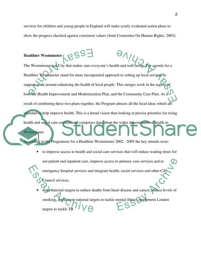 British Children and Their Health