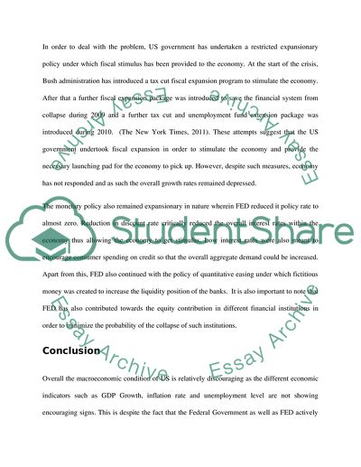 What is current macroeconomic situation in the U.S