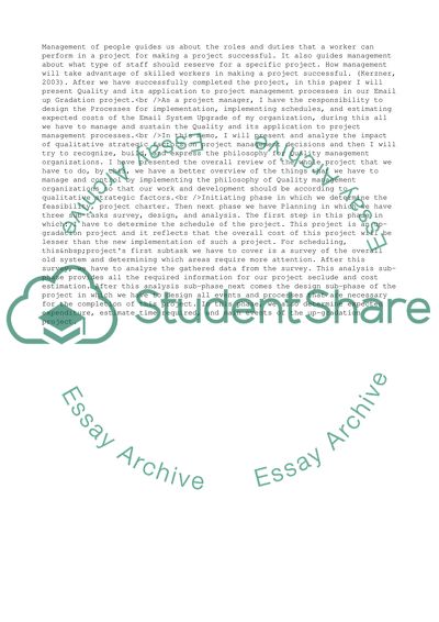 Implementing Schedule of Time Management