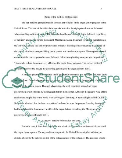Roles of the Medical Professionals in Transplant