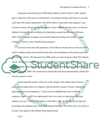 Customer Driven Quality