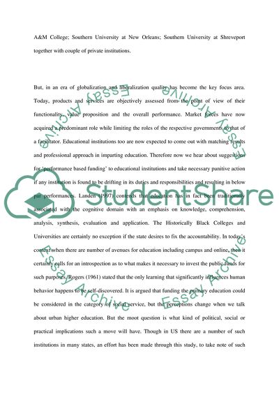 Implementation of Performance-Based Funding in Louisiana