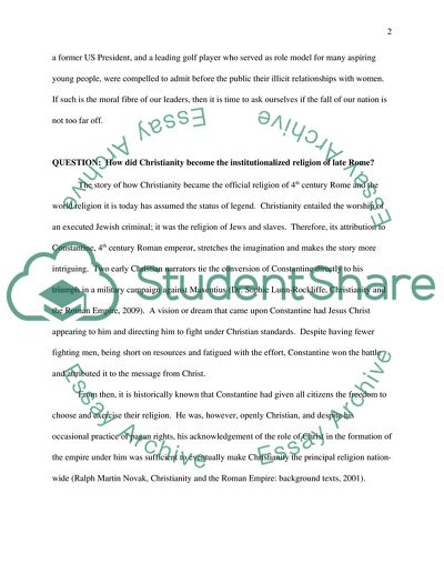 The Rise and Fall of a Roman Empire