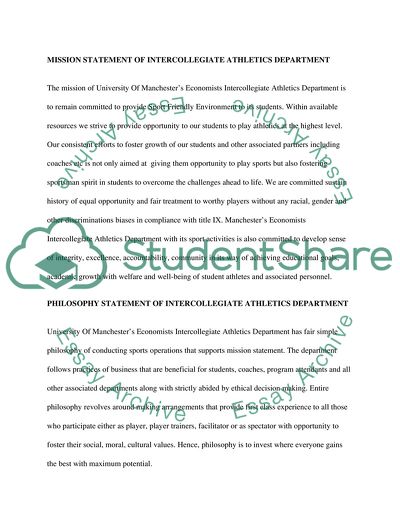 Intercollegiate Athletics Department