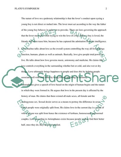 Platos Symposium: Analysis and Commentory