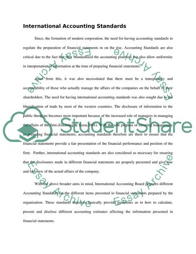 International Accounting Standards