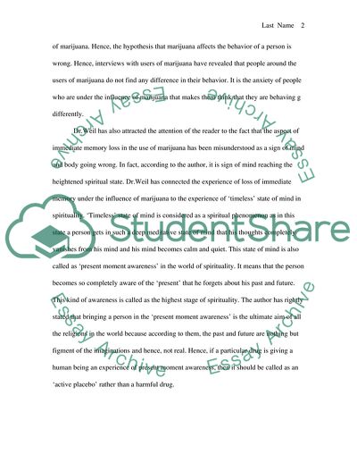 Spiritual Aspects of Marijuana