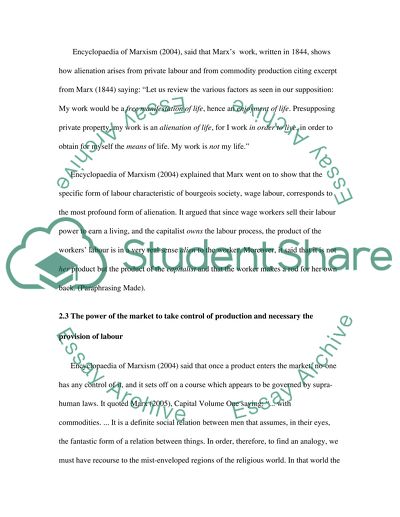 What Are the Links Between Class and Alienation According to Marx