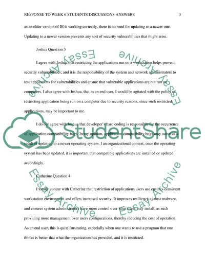 Week 6 students discussions answers