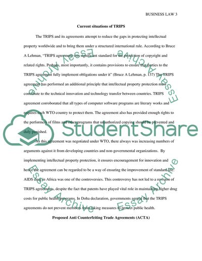 Treaties Related to Intellectual Property Protection