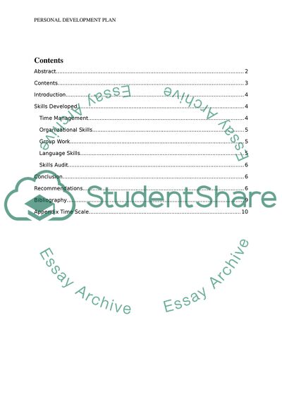 Personal Development Plan (PDP) Report