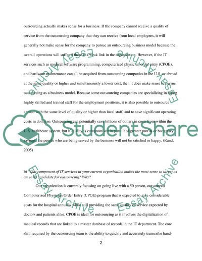 Outsourcing IT Servises