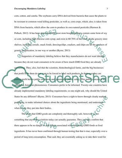 Encouraging Mandatory Labeling: Requiring Transparency in the GMO Industry