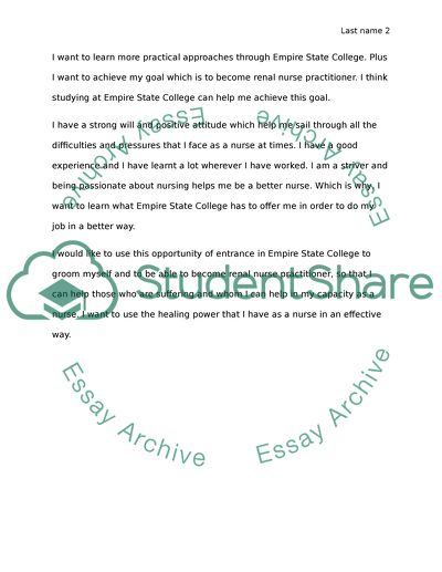 Becoming a Renal Nurse Practitioner