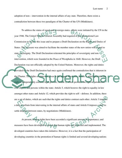 Humanitarian Intervention