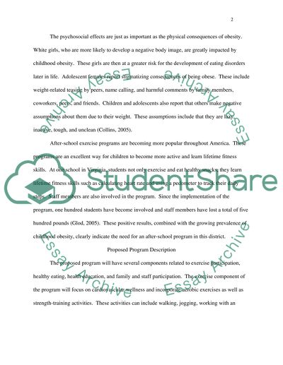 Proposed Program Description