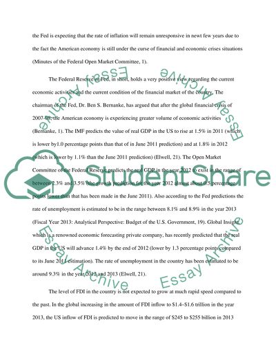 Forecasting the Future of the US Economy Over the Next Year
