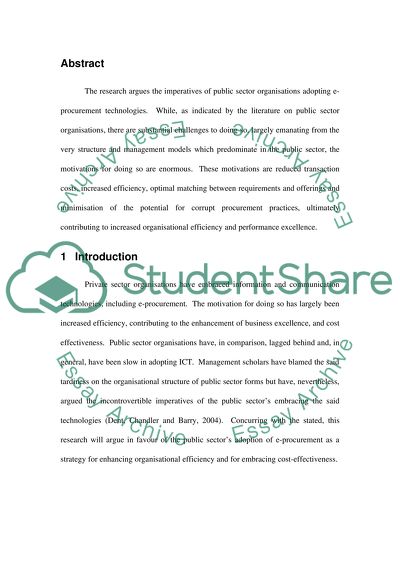 Benefits of E-Procurement