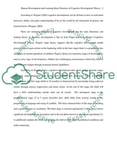 Human Development and Learning