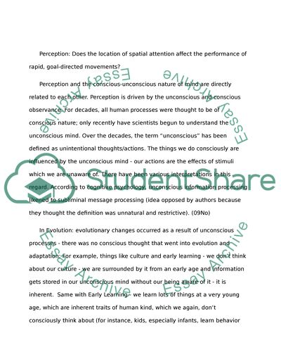 The Functions of Unconscious and Conscious States of Mind