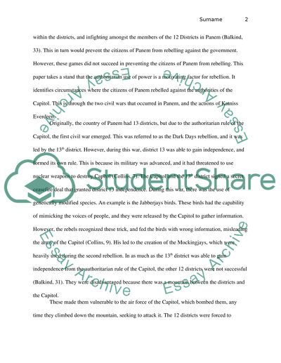 Critical, Close Reading Suzanne Collins The Hunger Games