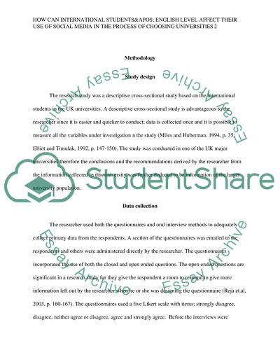 How International Students English Level Affect Their Use of Social Media Choosing Universities